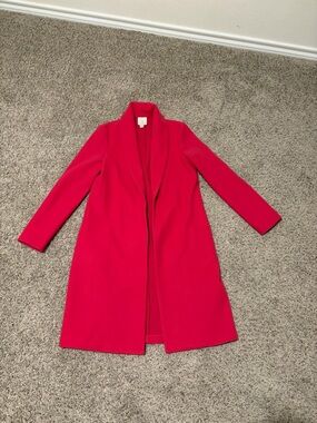 Joie Bright fuchsia pink Open-Front Trench Coat